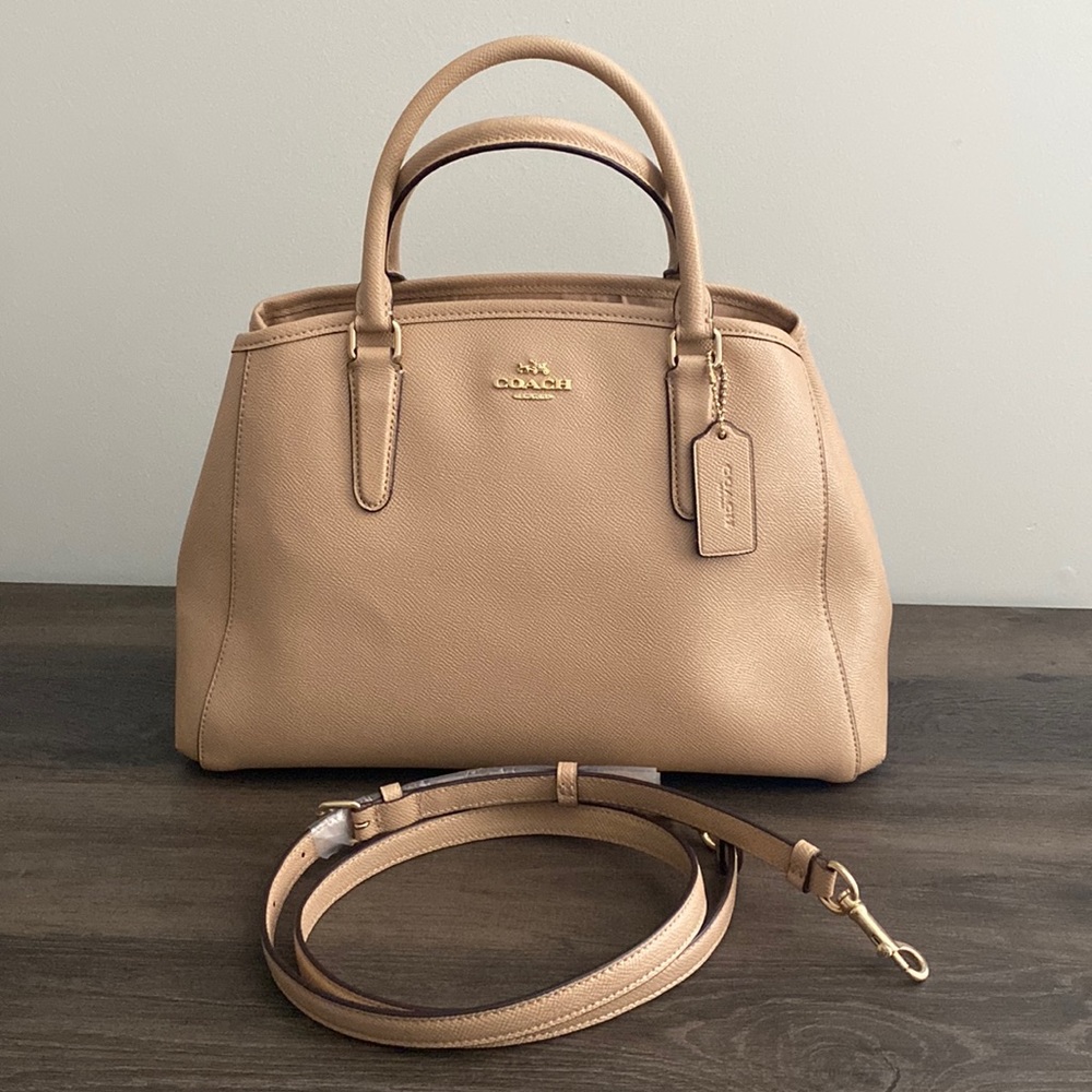 COACH Margot Carryall Crossgrain Leather Bag